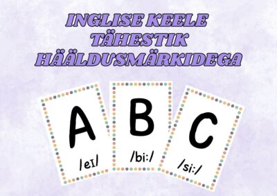 Inglise keele tähestik hääldusmärkidega