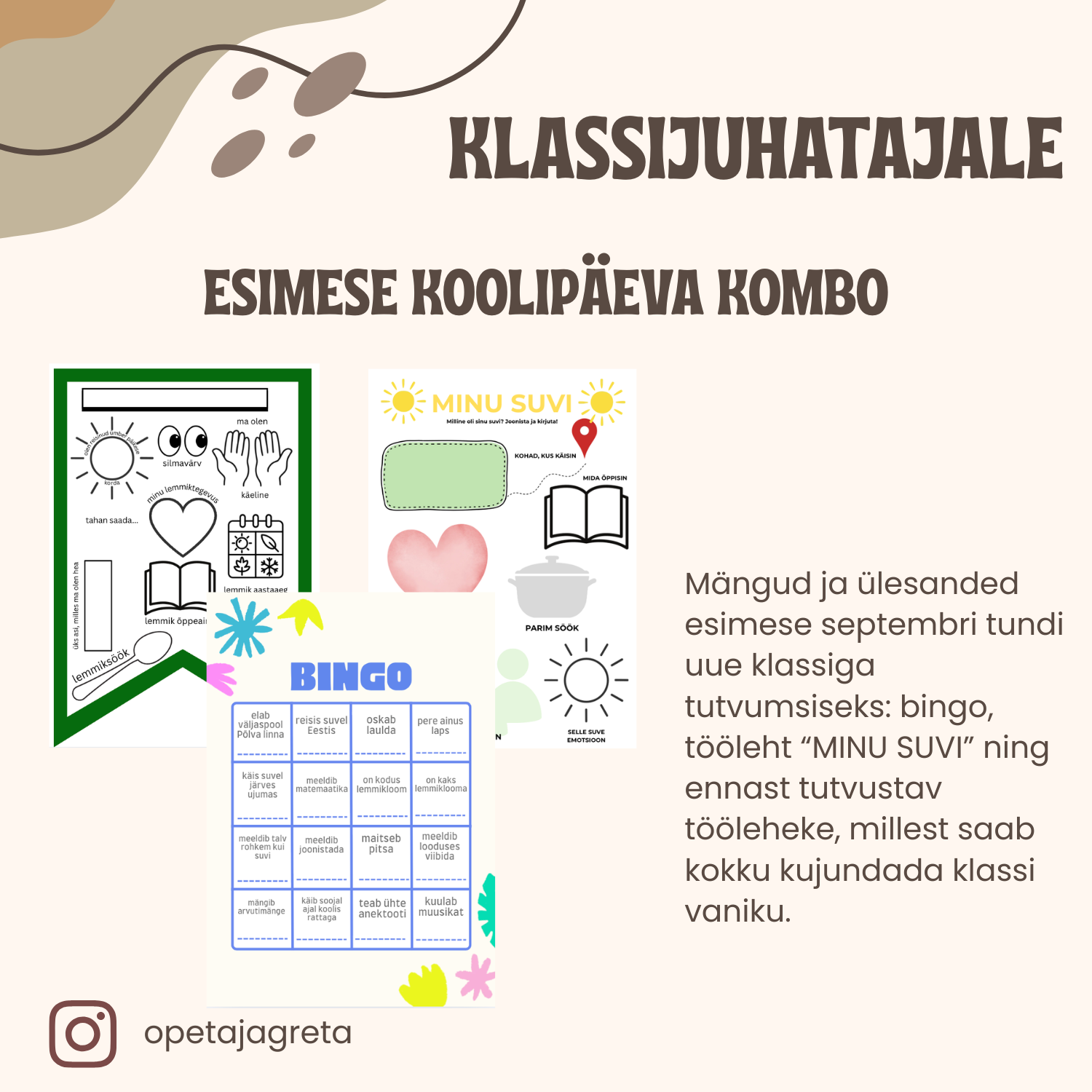 Esimese koolipäeva kombo